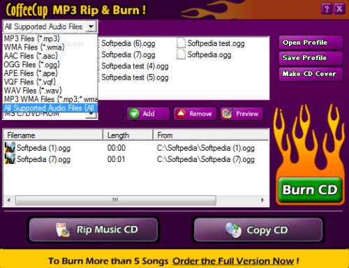 CoffeeCup MP3 Ripper Burner 4.0