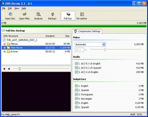 DVD Shrink - Scarica 3.2.0.15